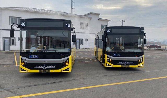 Çorum'da 15 Temmuz'da toplu ulaşım ücretsiz