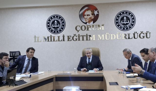 Çorum İl Millî Eğitim Müdürlüğü’nde Haftalık Planlama ve Koordinasyon Toplantısı