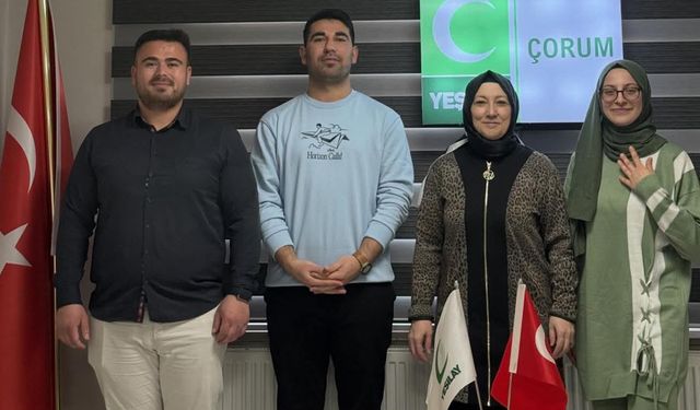 Yeşilay Çorum Gençlik Komisyonu’na tebrik ziyareti