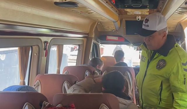 Alaca’da okul servislerine yönelik denetimler sürüyor