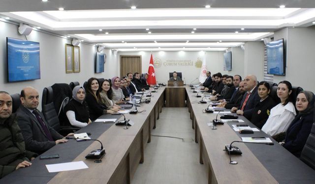 Çorum ASH'de il koordinasyon kurulu toplandı