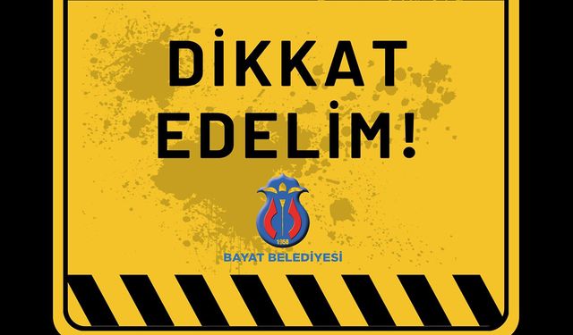 Bayat’ta yoğun yağış sonrası heyelan uyarısı!