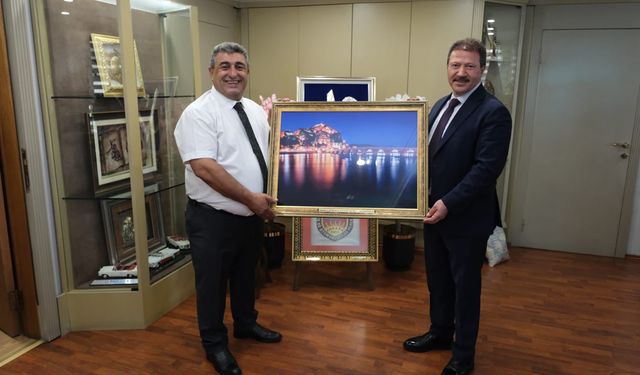 Bilal Karatağ, TŞOF Başkanı Giğiner ile görüştü