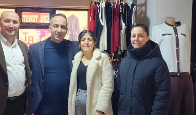 CHP heyetinden Mehmet Akif Ersoy Caddesi’nde esnaf ziyareti