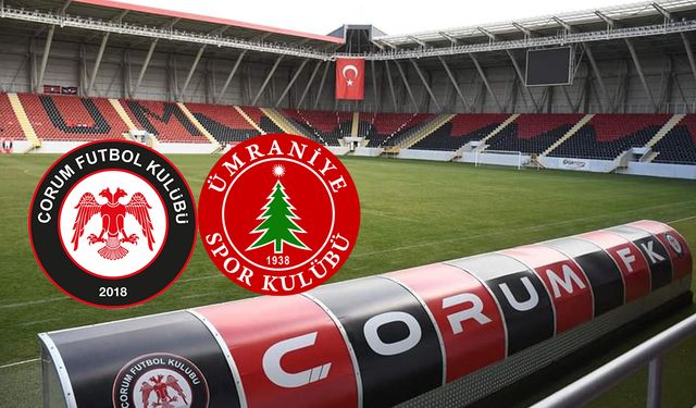 Çorum FK, sahasında Ümraniyespor ile karşılaşacak