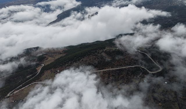 Çorum'da 1574 metrede büyüleyen manzara