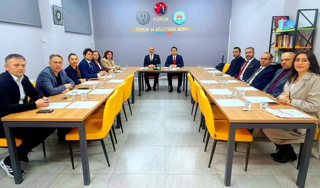 Çorum MEM'de özel eğitim ve rehberlik toplantısı