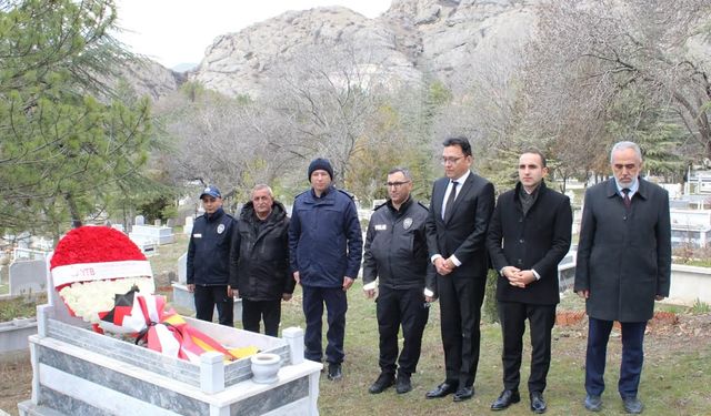 İskilip'te Fatih Saraçoğlu kabri başında anıldı