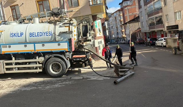İskilip Belediyesi’nden sel riskine karşı önlem