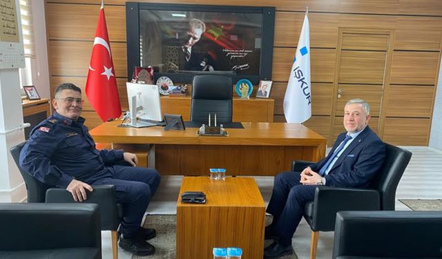 İl Jandarma Komutanı Ayvaz’dan Levent Tuzcu'ya ziyaret