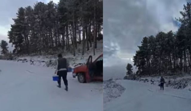 Kargı’da kar altında şap aşısı seferberliği