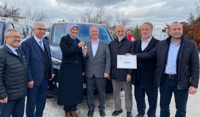 Çorum Kızılay hizmet aracına kavuştu