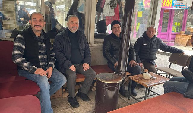 İl Müftüsü Yıldırım kahvehane sohbetlerinde vatandaşlarla buluştu