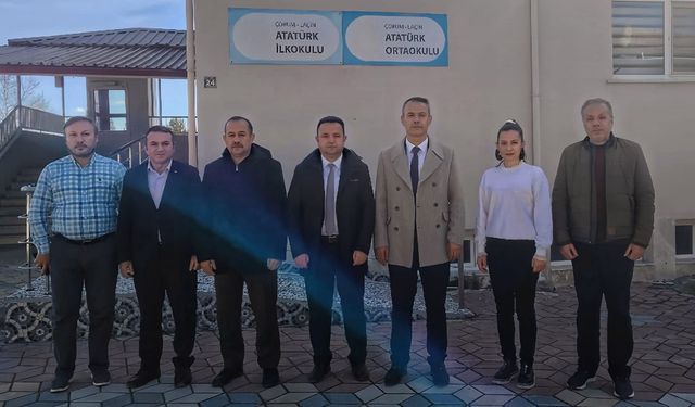 Çorum'da üç ilçede okullara altyapı incelemesi