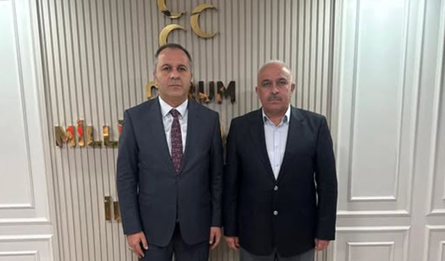 İlçe Başkanı Yavuz, İl Başkanı Mehmet İhsan Çıplak’ı ziyaret etti