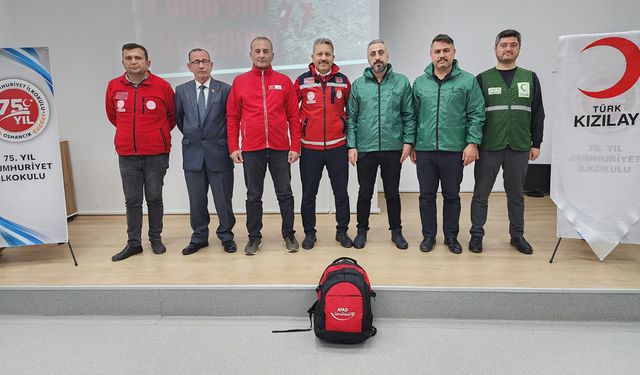 Osmancık’ta deprem ve afet farkındalık eğitimi düzenlendi