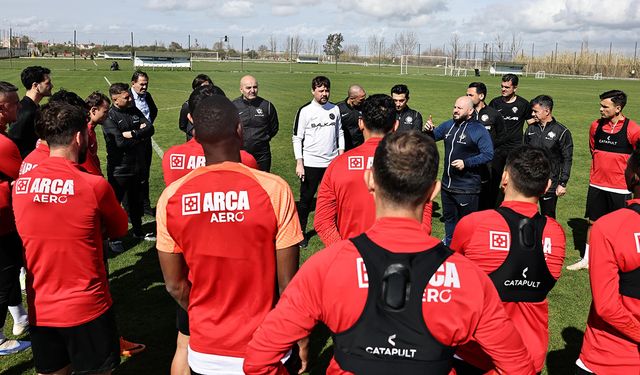 Uçar ilk antrenmanına çıktı: Serik maçı yeni başlangıç