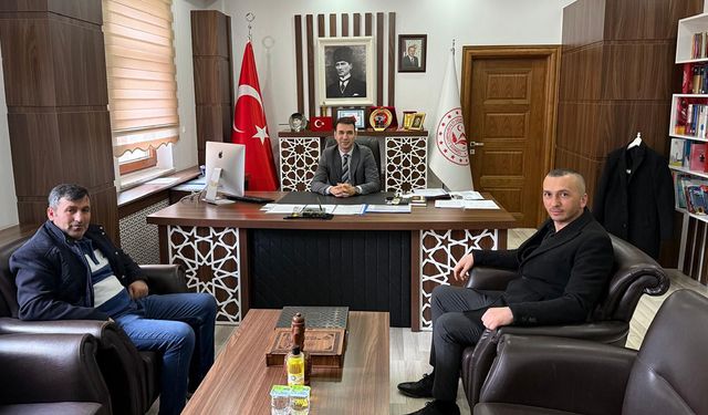 Kızağılı Köyü Dernek Başkanı’ndan Kaymakam Düzgün’e ziyaret