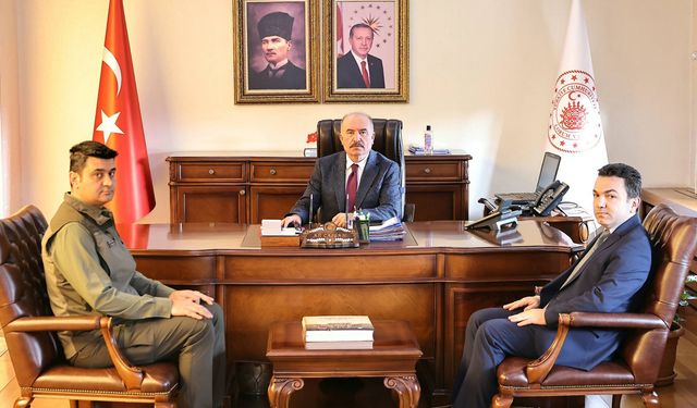 Hayri Kömür’den Vali Çalgan’a veda ziyareti