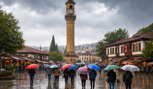 Hafta sonuna yağmur uyarısı: Sıcaklık düşecek