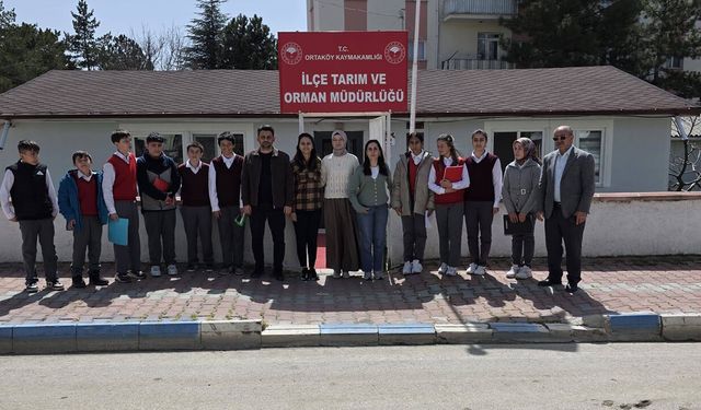 Ortaköy’de öğrencilere tarım ve hayvancılık tanıtıldı