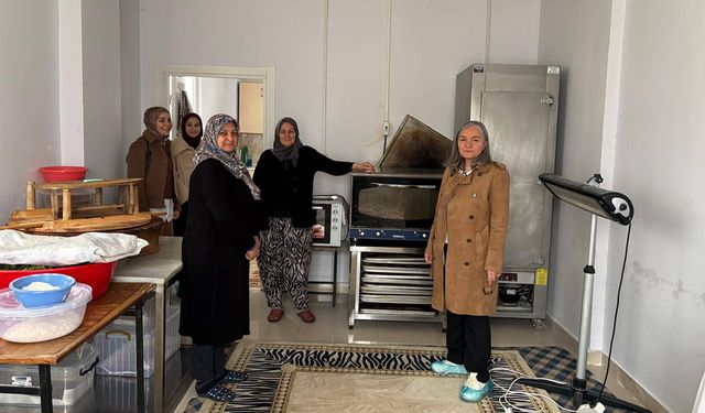 Dodurga’da kadın kooperatifine ziyaret: Üretim incelendi