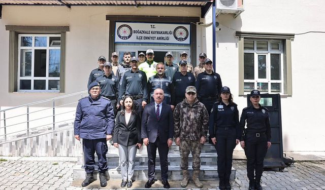 Vali Ali Çalgan’dan Boğazkale’de güvenlik birimlerine ziyaret