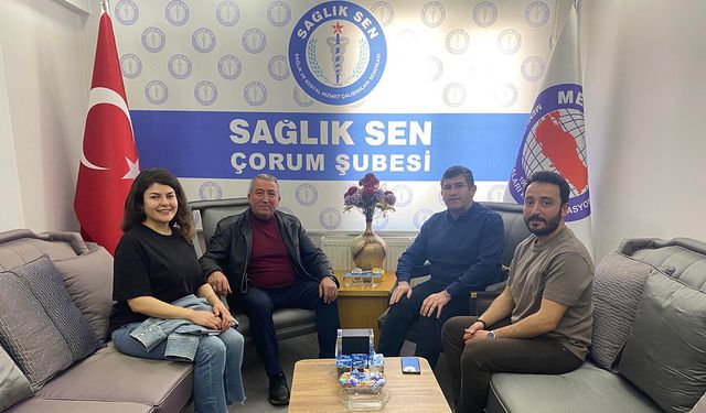 Ahmet Saatci'ye hayırlı olsun ziyaretinde bulundular