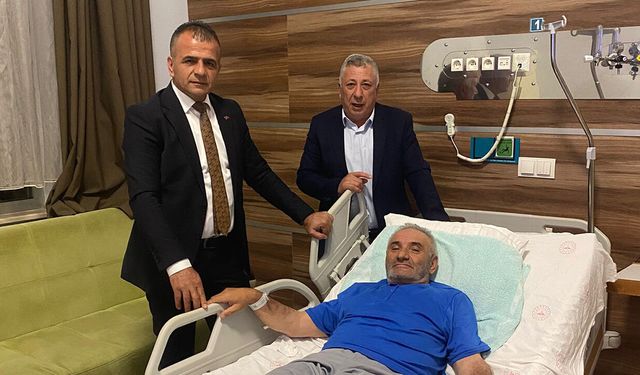 AK Parti Dodurga teşkilatından Ekrem Soysal’a geçmiş olsun ziyareti