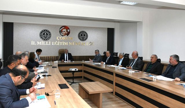 Çorum’da mesleki eğitim fuarı hazırlıkları başladı