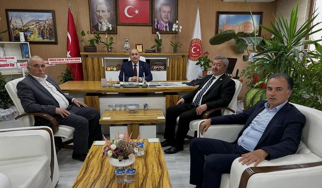 Laçin heyetinden İl Genel Meclis Başkanı Duran Bıyık’a ziyaret