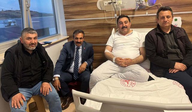 Remzi Torun’dan Mehmet İpek’e geçmiş olsun ziyaret