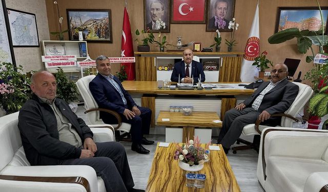 Dut köyü heyetinden Duran Bıyık’a hayırlı olsun ziyareti
