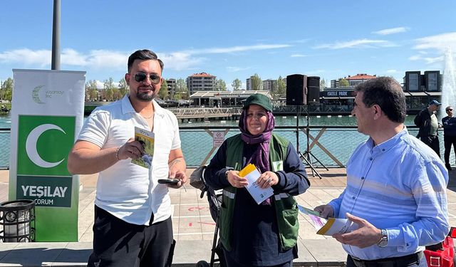Yeşilay'dan Millet Bahçesi’nde farkındalık etkinliği