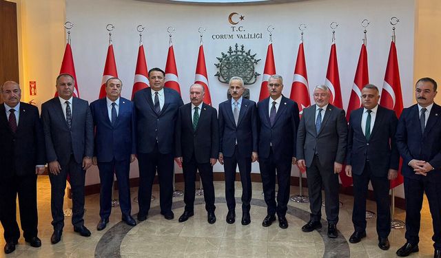 Ulaştırma Bakanı Uraloğlu Çorum’da: Talepler iletildi