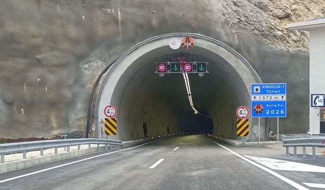 40 virajlı geçit tarihe karıştı: Kırkdilim Tünelleri açıldı