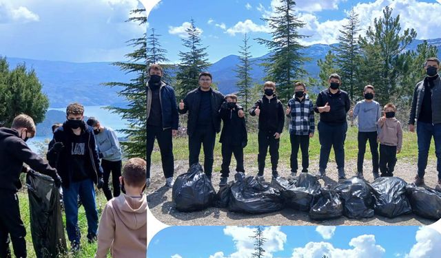 Oğuzlar’da İyilik Haftası’nda çevre temizliği yapıldı