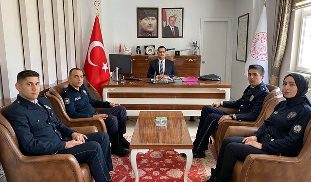 Oğuzlar Kaymakamı Serkan Tokur’u ziyaret ettiler
