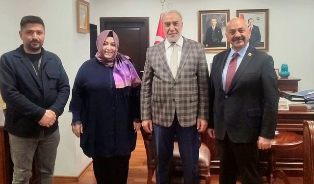 Başkan İsbir’den Dışişleri Bakan Yardımcısı Kulaklıkaya’ya ziyaret