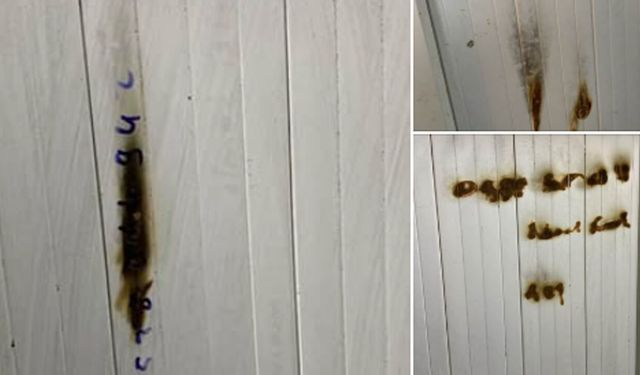 Ortaköy’de tuvalet kapıları yakıldı
