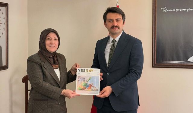 Yeşilay’dan Kaymakam Yeşilyurt’a ziyaret