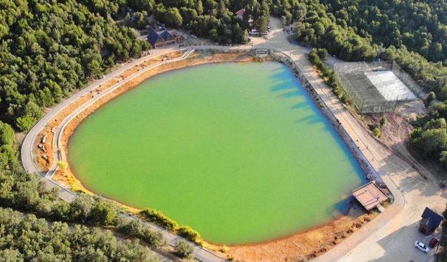 Laçin Yeşil Göl’de yağmur sonrası manzaralar büyüledi