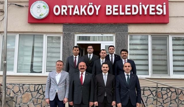 Kaymakamlardan Ortaköy Belediyesi’ne ziyaret