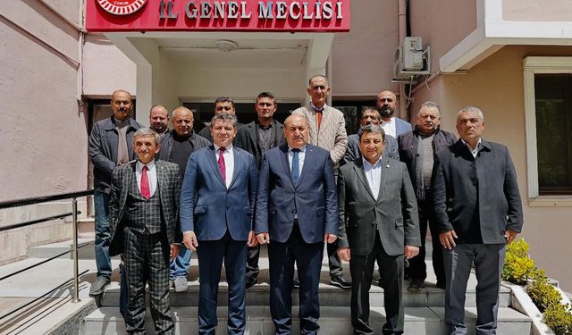Ortaköy heyetinden Meclis Başkanı Bıyık’a hayırlı olsun ziyareti