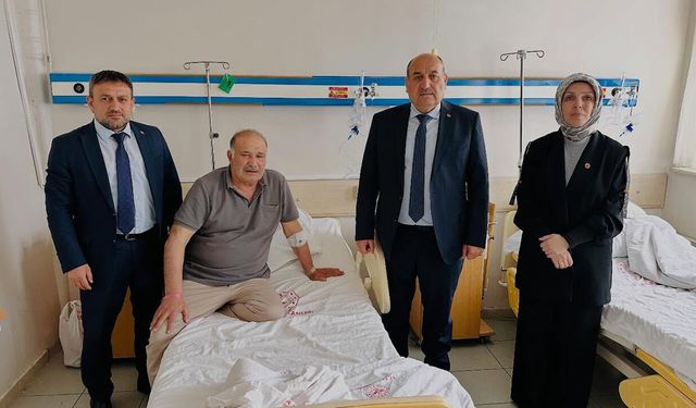 İl Genel Meclisi heyetinden geçmiş olsun ziyareti