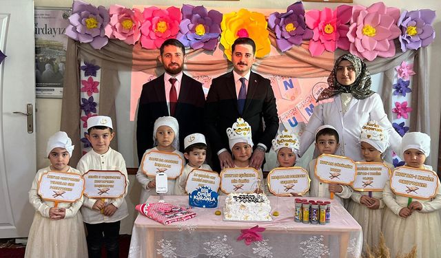 Aşdağul’da miniklerin Kur’an sevinci
