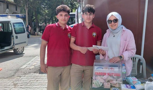 Akşemseddin Anadolu Lisesi öğrencilerinden Sefa Doğan’a anlamlı destek