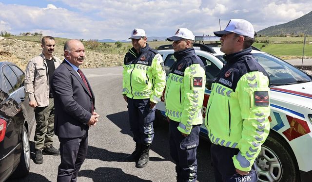 Vali Ali Çalgan’dan jandarma trafik ekibine ziyaret
