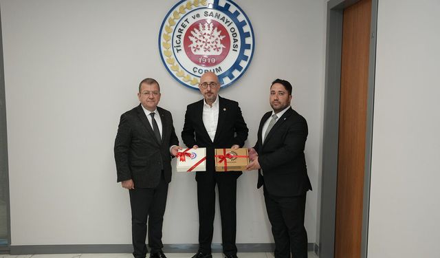 İYİ Partili heyetten Çorum TSO’ya ziyaret