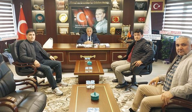 ÇESOB Başkanı Gür’e hayırlı olsun ziyareti